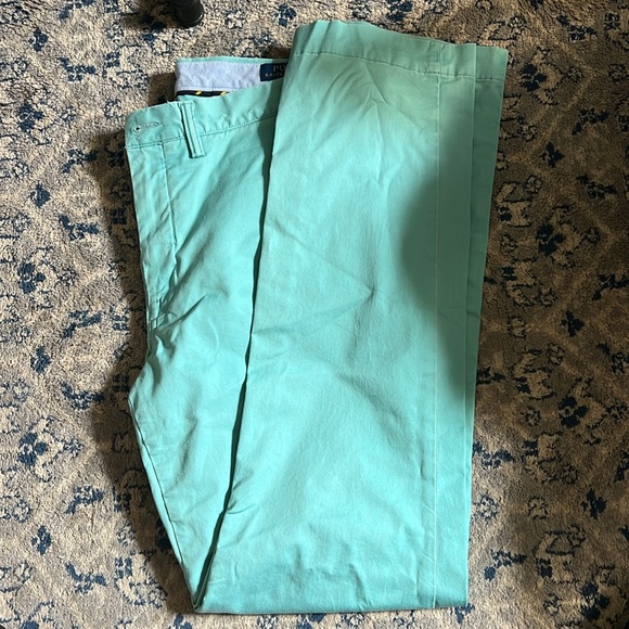 Ralph Lauren turquoise color pants. - Picture 2 of 3